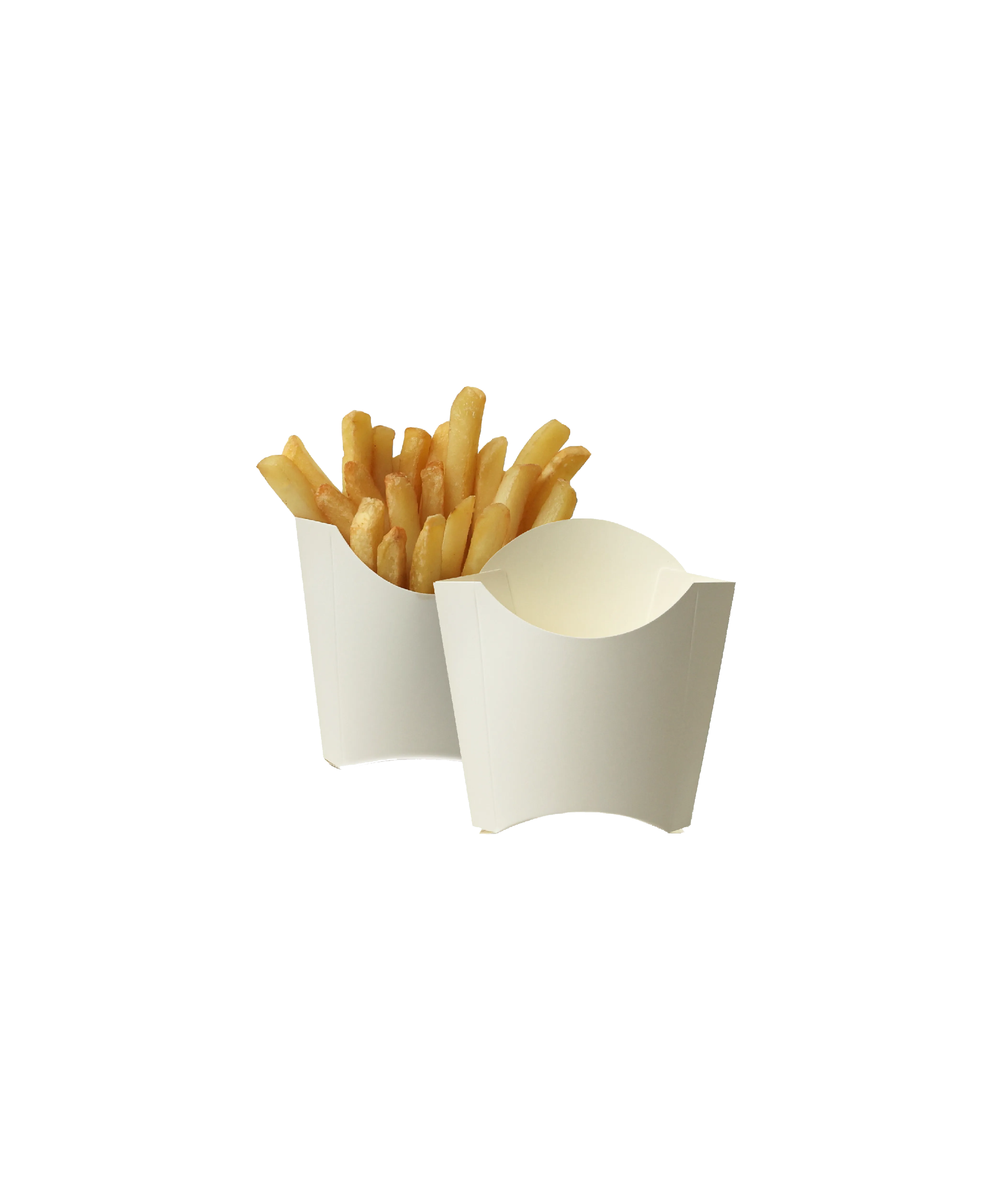 POMMES-SCHÜTTE | UNBEDRUCKT I WEIß